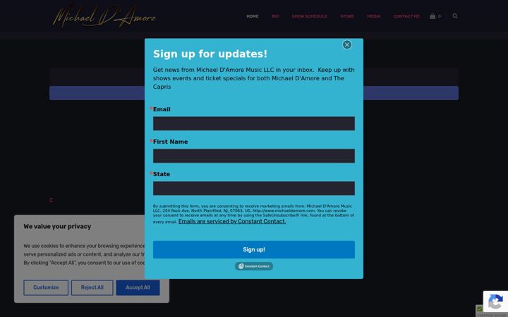 Screenshot of michaeldamore.com