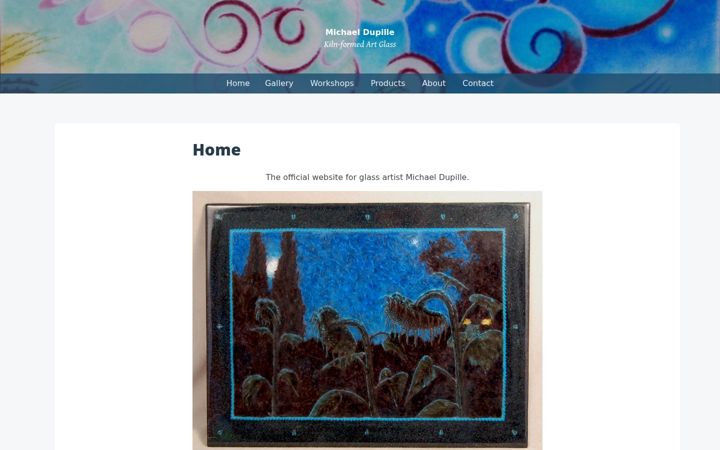 Screenshot of michaeldupille.com
