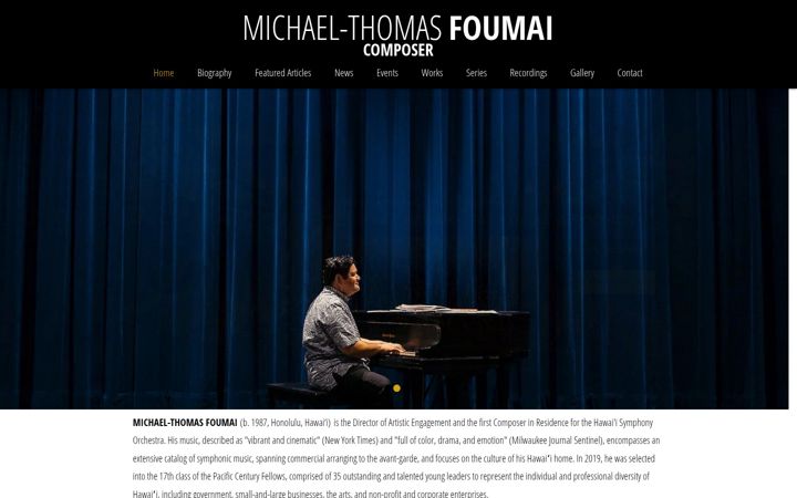 Screenshot of michaelfoumai.com