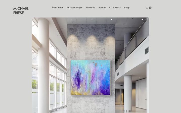 Screenshot of michaelfrieseart.com