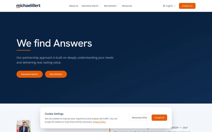 Screenshot of michaelillert.com