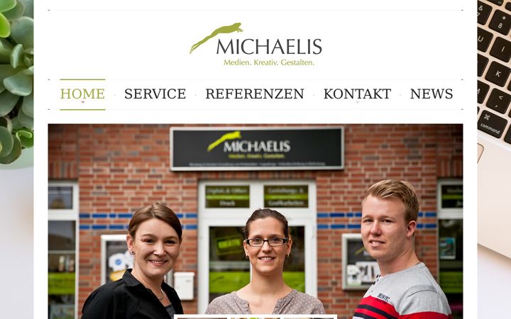 Captura de pantalla de michaelis-medien.de