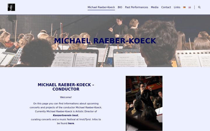 Screenshot of michaelkoeck.com