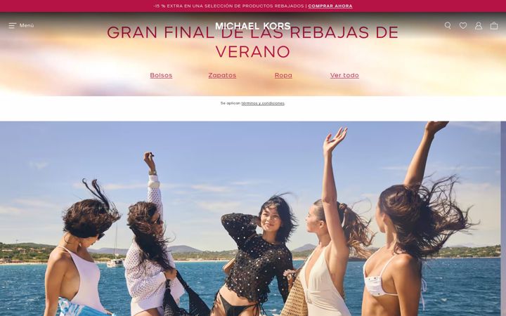 Screenshot of michaelkors.es