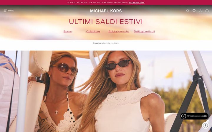 Screenshot of michaelkors.it