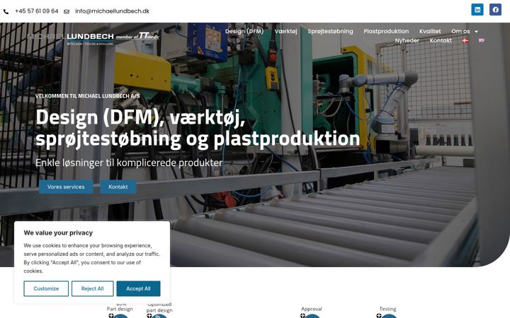 Screenshot of michaellundbech.com
