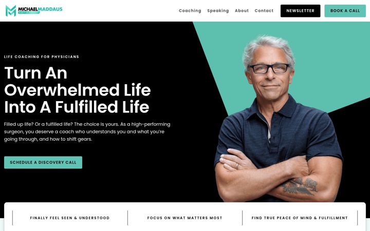 Screenshot of michaelmaddaus.com
