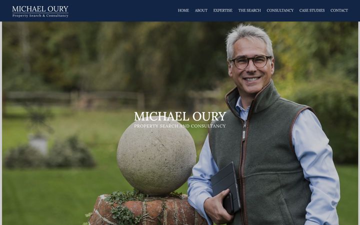 Screenshot of michaeloury.com