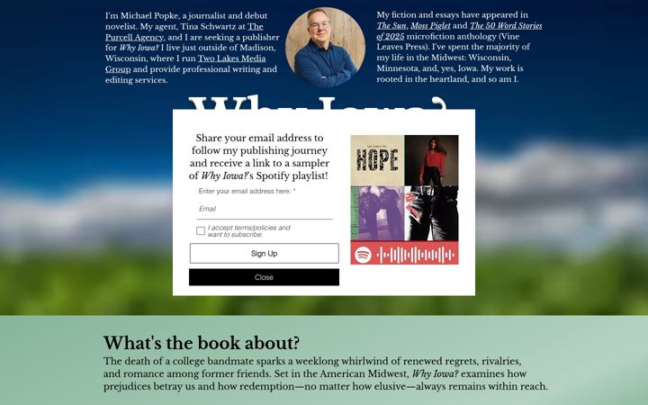 Screenshot of michaelpopke.com