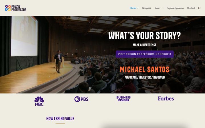 Screenshot of michaelsantos.com