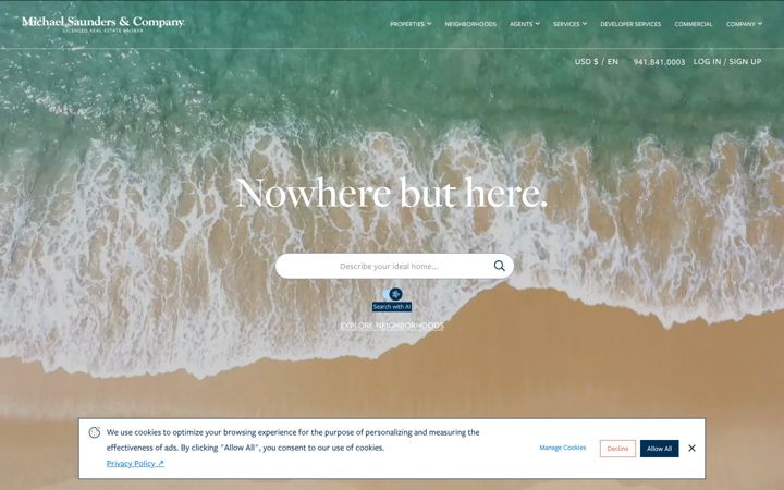 Screenshot of michaelsaunders.com