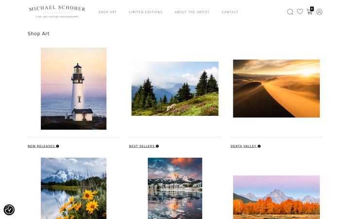 Screenshot of michaelschoberphotography.com