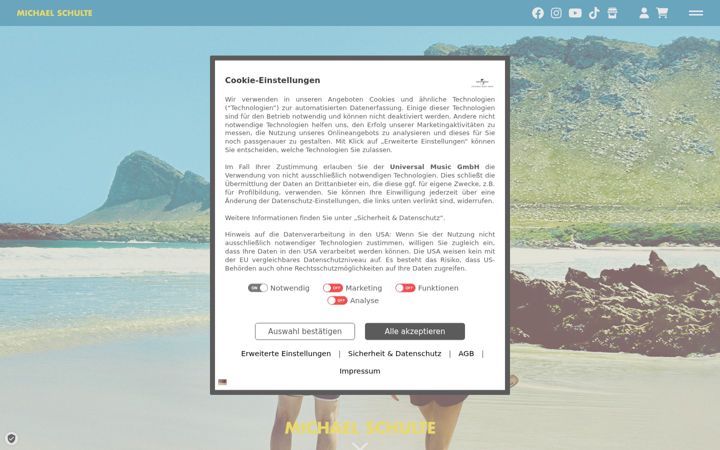 Screenshot of michaelschulte-music.com