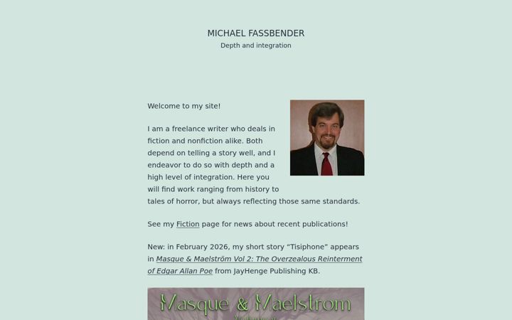 Screenshot of michaeltfassbender.com
