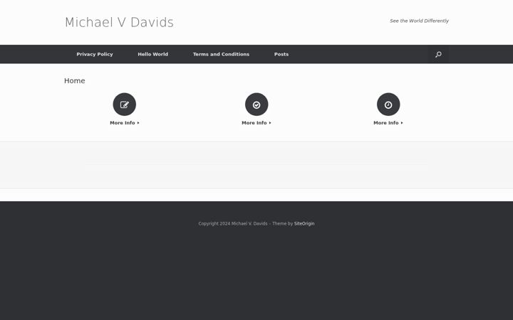 Screenshot of michaelvdavids.com