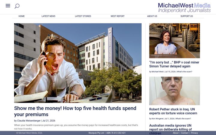 Screenshot of michaelwest.com.au