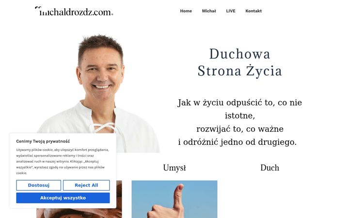 Screenshot of michaldrozdz.com
