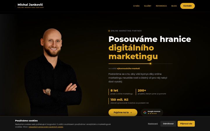 Ekraanipilt saidist michaljankovic.cz