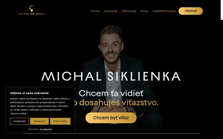 Screenshot of michalsiklienka.com