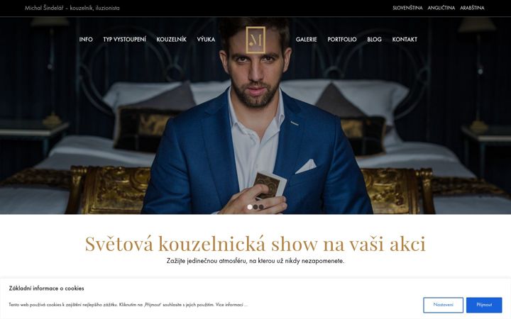 Screenshot of michalsindelar.com