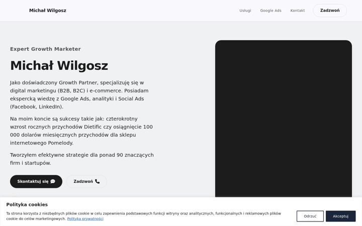 Screenshot of michalwilgosz.com