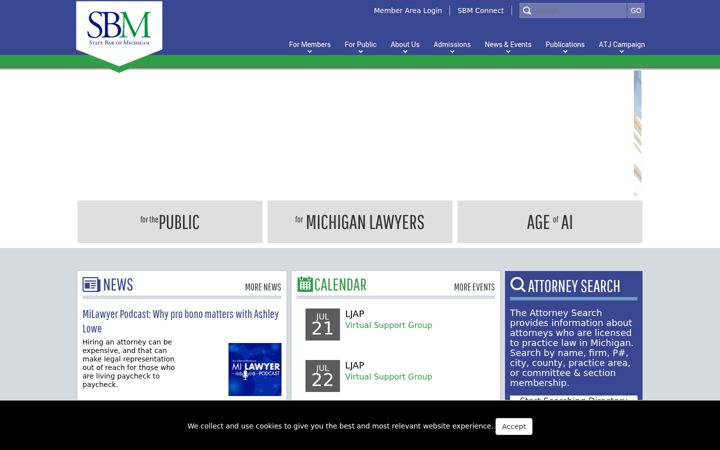 Screenshot of michbar.org
