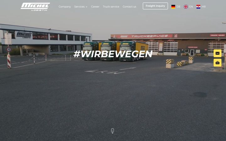 Screenshot of michel-logistik.com