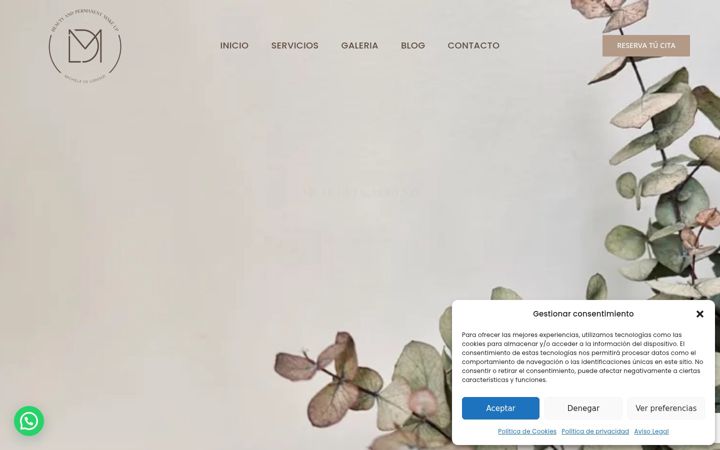 Screenshot of micheladelorenzi.com