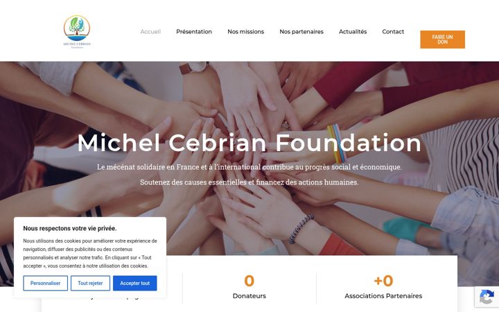 Screenshot of michelcebrianfoundation.com