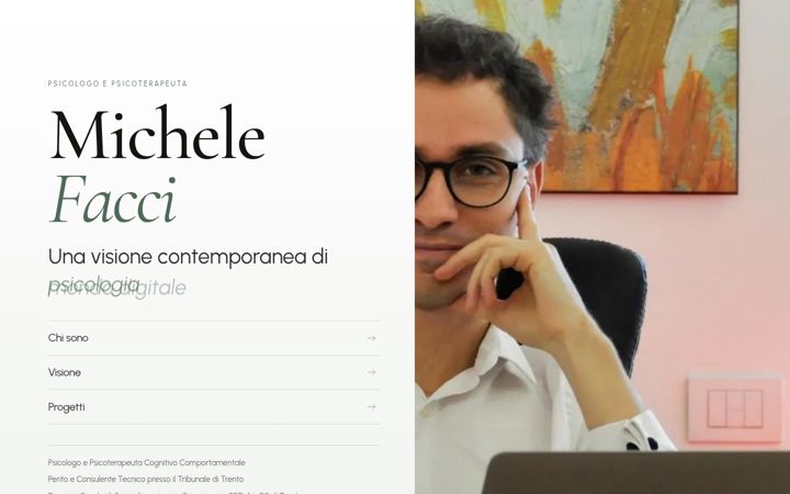 Screenshot of michelefacci.com