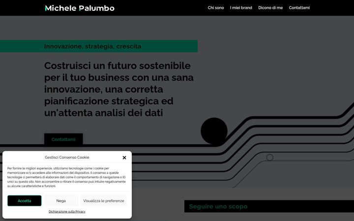 Screenshot of michelepalumbo.com