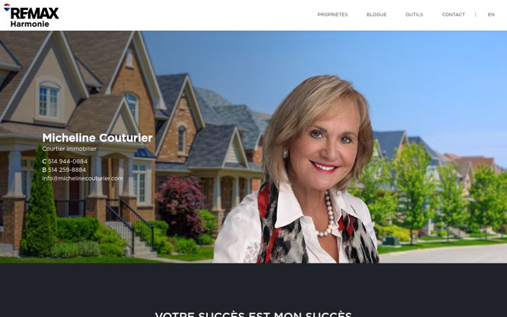 Screenshot of michelinecouturier.com