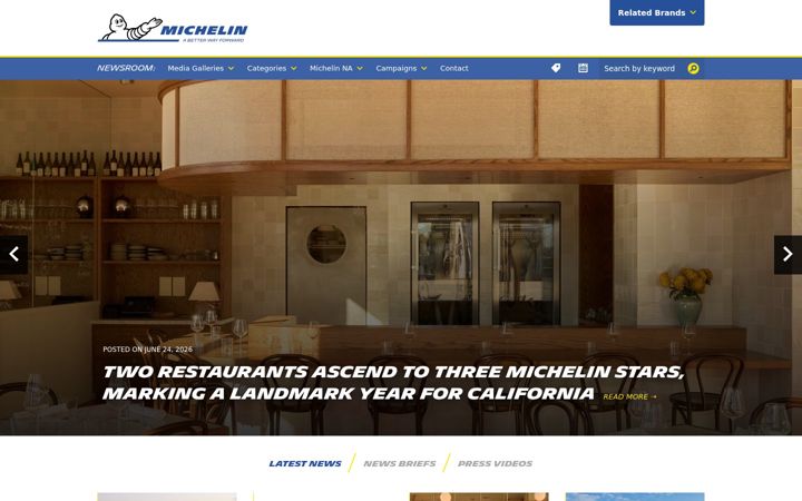 Screenshot of michelinmedia.com