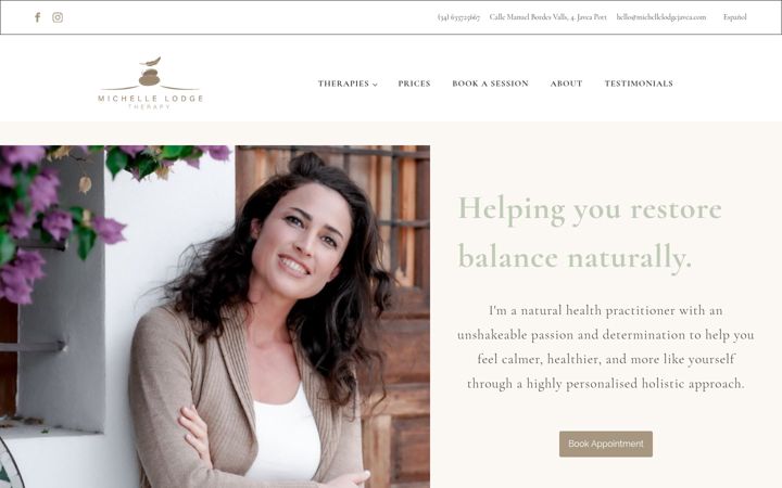 Screenshot of michellelodgejavea.com