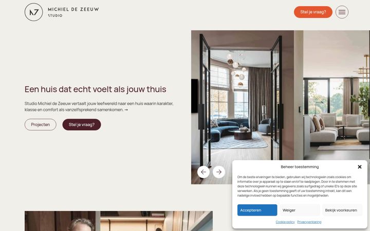 Screenshot of michieldezeeuw.com
