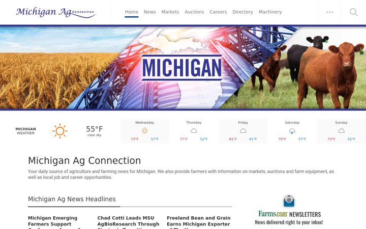 Screenshot of michiganagconnection.com