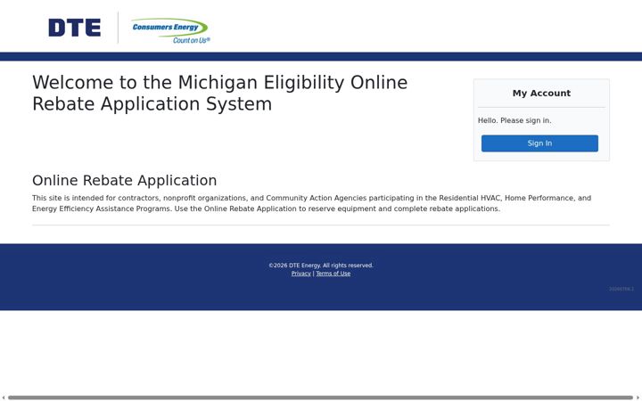 Screenshot of michiganeligibility.com