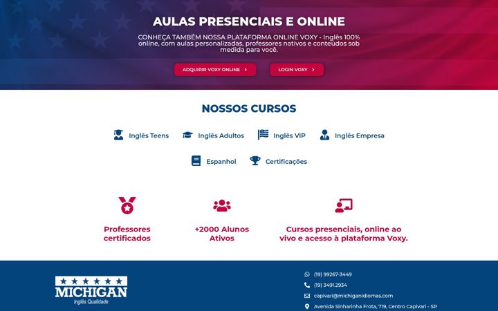 Screenshot of michiganidiomas.com