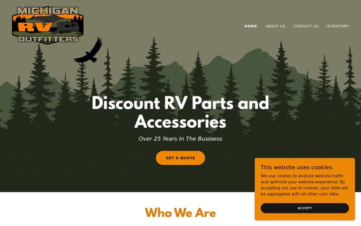 Screenshot of michiganrvoutfitters.com
