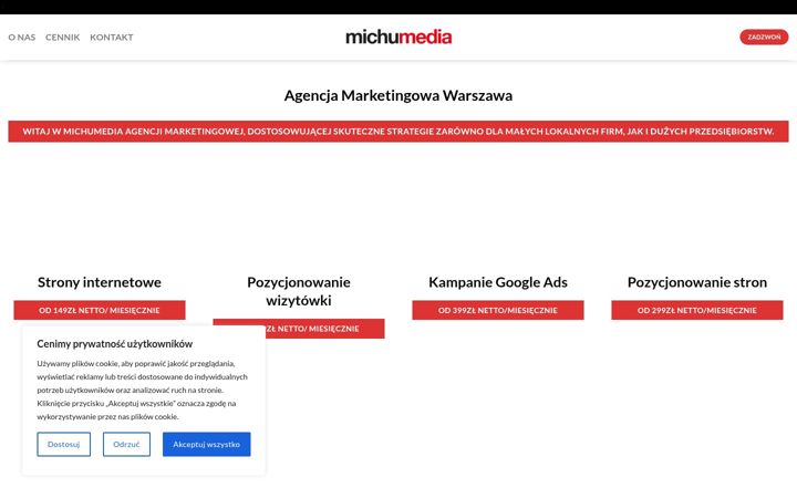 Screenshot of michumedia.com