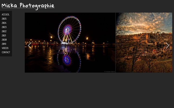 Screenshot of micka-photographie.com