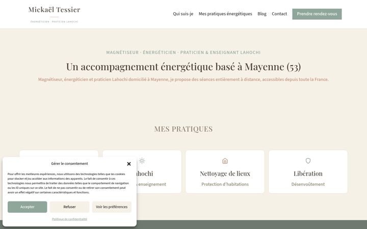 Screenshot of mickaeltessier.com