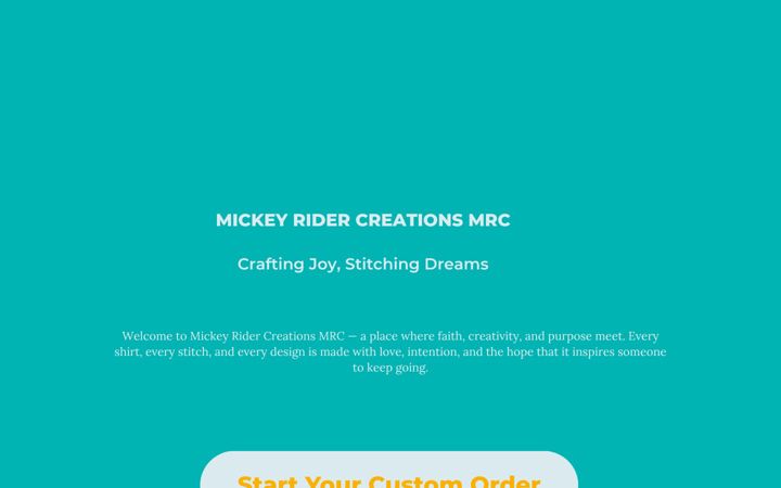 Screenshot of mickeyridercreationsmrc.com