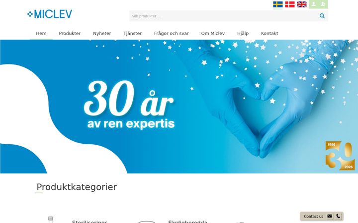 Screenshot of miclev.com