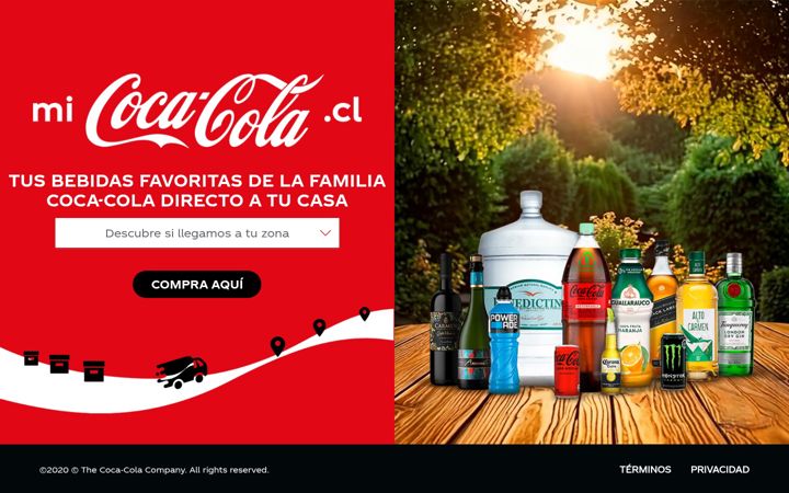 Screenshot of micoca-cola.cl