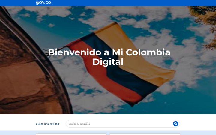 Screenshot of micolombiadigital.gov.co