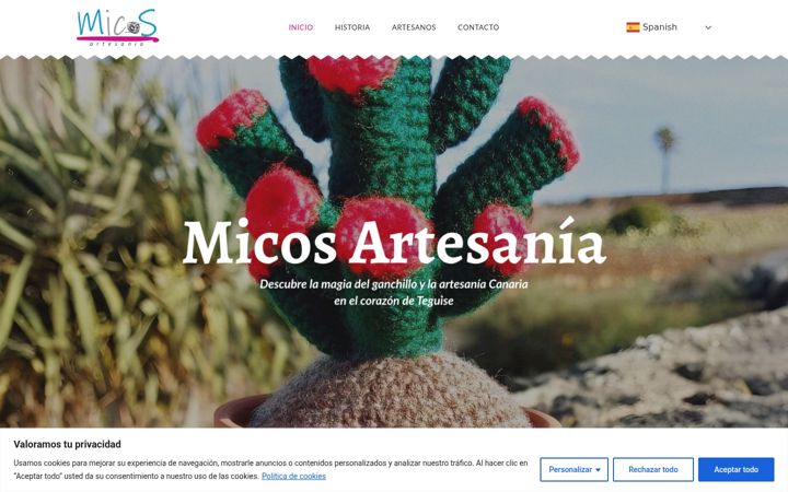 Screenshot of micosartesania.com