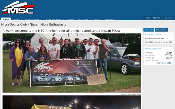 Screenshot of micra.org.uk