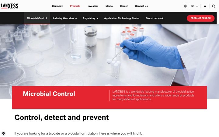 Screenshot of microbialcontrolsolutions.com