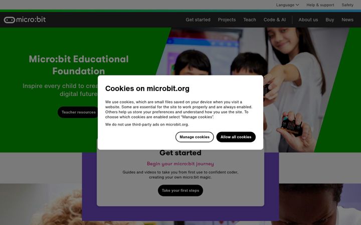 Screenshot του microbit.org